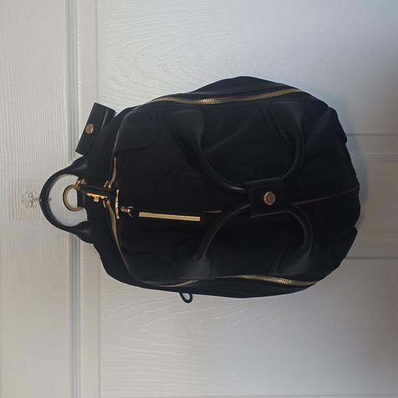 Caraa Studio Bag Small in Black Leather - Gold Hardware - Picture 4 of 10